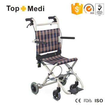 Легкая алюминиевая инвалидная коляска для транзита Topmedi с возможностью горячей замены